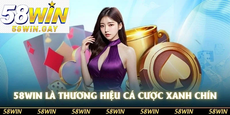 58WIN là thương hiệu cá cược xanh chín nhất hiện nay