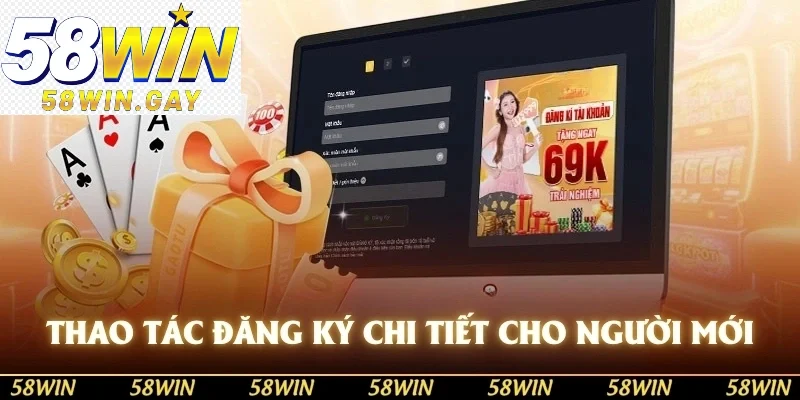 Thao tác đăng ký chi tiết cho người mới gia nhập